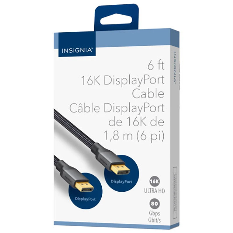 Insignia 1.8m (6 ft.) DisplayPort Cable (NS-PCDPDP626-C) - Only at Best Buy