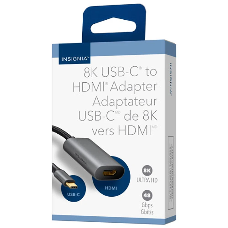 Insignia USB-C to HDMI 2.1 Adapter (NS-C2HDM21F-C) - Only at Best Buy