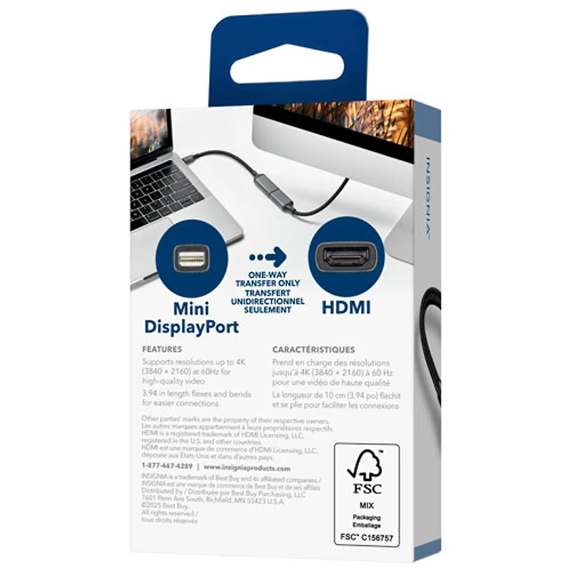 Insignia Mini DisplayPort to HDMI Adapter (NS-PAMDHD26-C) - Only at Best Buy