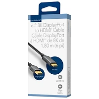 Insignia 1.83m (6 ft.) DisplayPort 1.4 to 8K Ultra HD HDMI Cable - Only at Best Buy