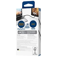 Insignia 1.83m (6 ft.) DisplayPort 1.4 to 8K Ultra HD HDMI Cable - Only at Best Buy