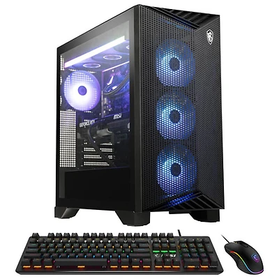 Ordinateur de jeu Aegis de MSI (Ryzen R9-9900X d'AMD/RAM 32 Go/SSD 2 To/GeForce RTX 5080/Windows 11)