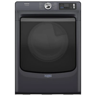 Boîte ouverte - Sécheuse à gaz à vapeur de 7,4 pi³ Pet Pro de Maytag (MGD7020RF) - Acier minuit - Parfait état