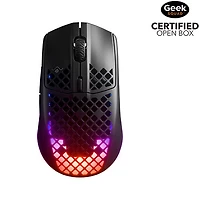 Open Box - SteelSeries Aerox 3 2022 Edition 18000 DPI Bluetooth Optical Gaming Mouse - Black
