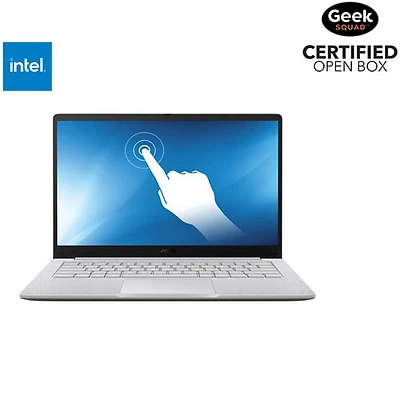 Boîte ouverte - Chromebook à écran tactile 14 po CX14 d'ASUS - Gris pur (Celeron N4500 d'Intel/RAM 8 Go/SSD 128 Go/ChromeOS)