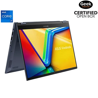 Open Box - ASUS Vivobook S 14 Flip 14" Touchscreen Business Laptop - Quiet Blue (Intel Ci7-13620H/16GB RAM/1TB SSD)