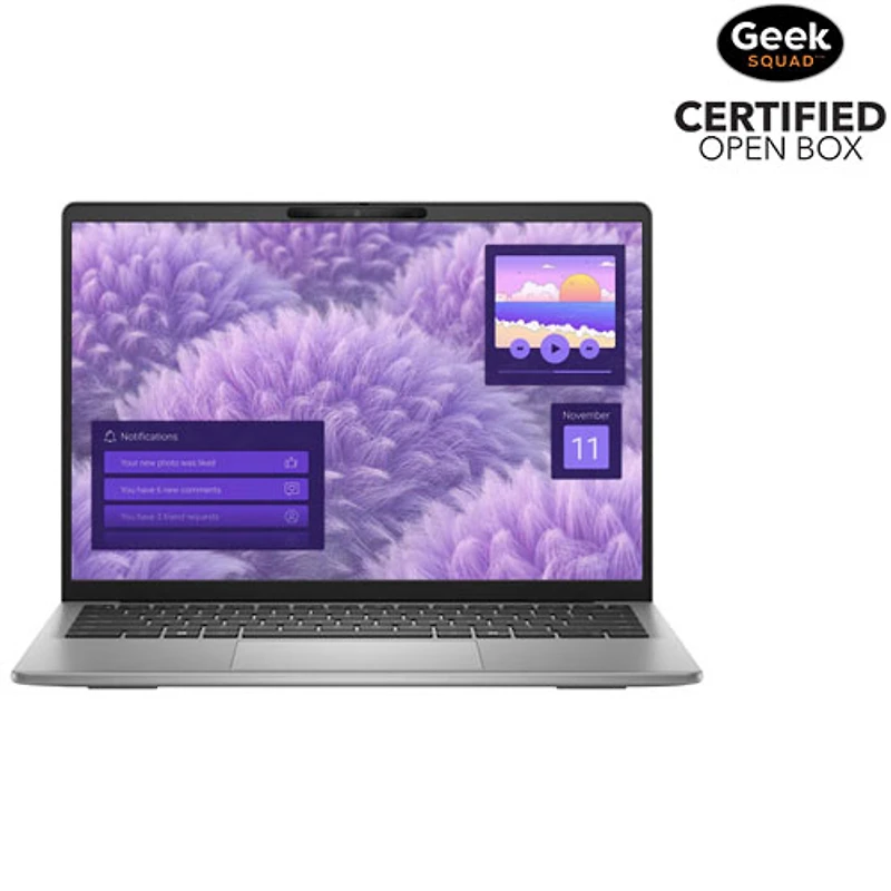 Boîte ouverte - Portable Copilot+ PC 14 po de Dell - Gris titane (Snapdragon de Qualcomm/RAM 16 Go/SSD 512 Go/Windows 11)