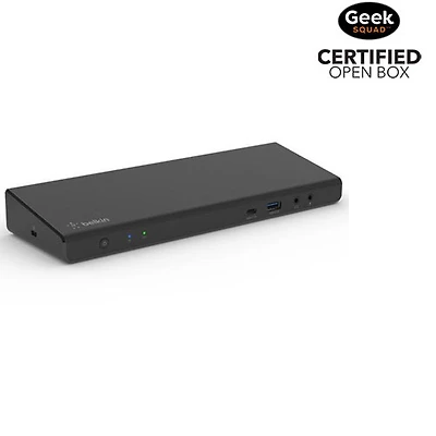 Boîte ouverte - Station d'accueil triple affichage universelle USB-C de Belkin (INC007ttBK) - Noir