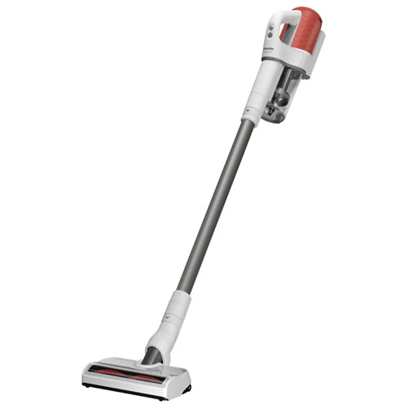 Aspirateur-balai sans fil sans sac Duoflex HX1 de Miele - Blanc/Rouge terra