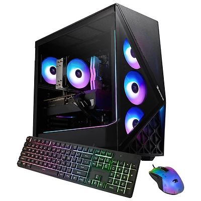 iBUYPOWER Slate 9 Gaming PC (Intel Core i7 14700F/32GB RAM/1TB SSD/RTX 5060/Windows 11) - English