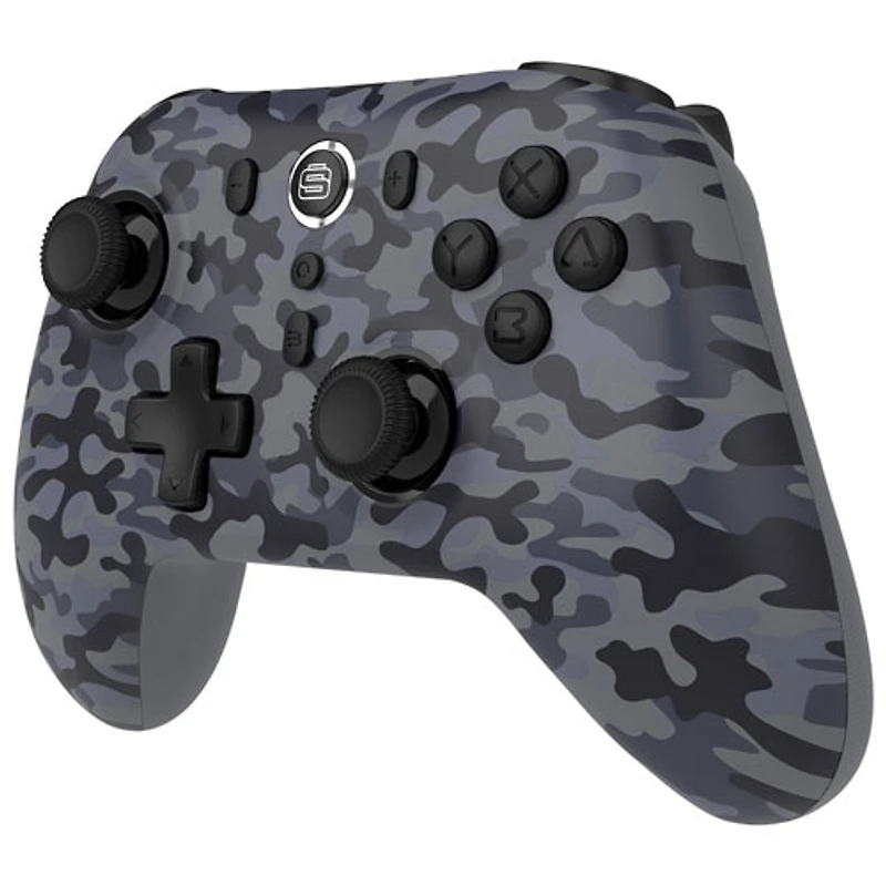 Manette sans fil Pro de Surge pour Switch/Switch 2/PC - Camouflage gris
