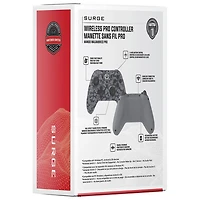 Manette sans fil Pro de Surge pour Switch/Switch 2/PC - Camouflage gris