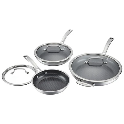 Cuisinart 3-Piece Stainless Steel Cookware Set - Silver