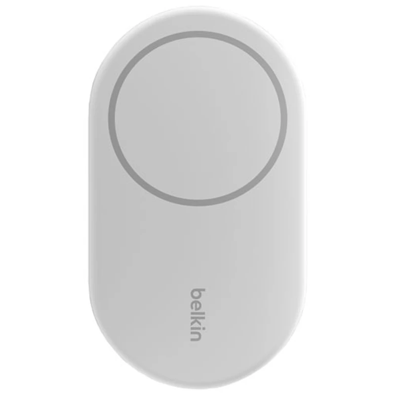 Belkin 15W Qi2 Wireless Charging Stand with MagSafe for iPhone & Apple AirPods - White