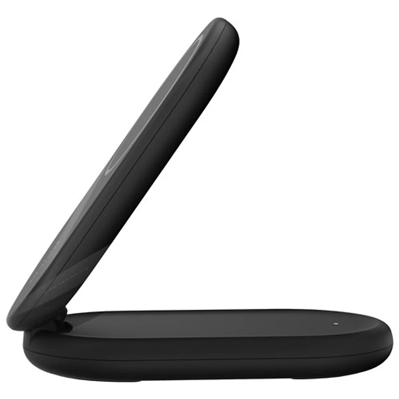 Belkin 15W Qi2 Wireless Charging Stand with MagSafe for iPhone & Apple AirPods - Black