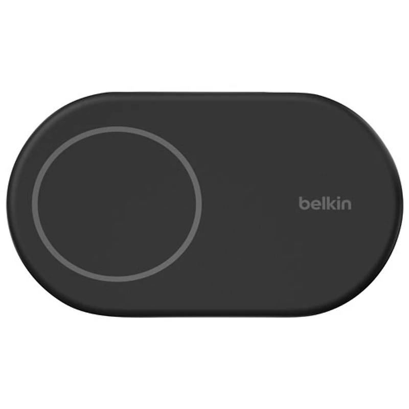 Belkin 15W Qi2 Wireless Charging Stand with MagSafe for iPhone & Apple AirPods - Black