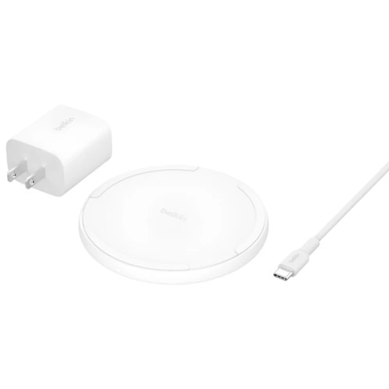 Belkin 15W Qi2 Wireless Charging Pad with MagSafe - White