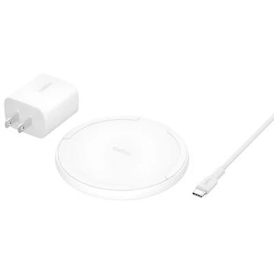 Belkin 15W Qi2 Wireless Charging Pad with MagSafe - White