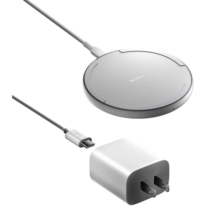 Belkin 15W Qi2 Wireless Charging Pad with MagSafe - White