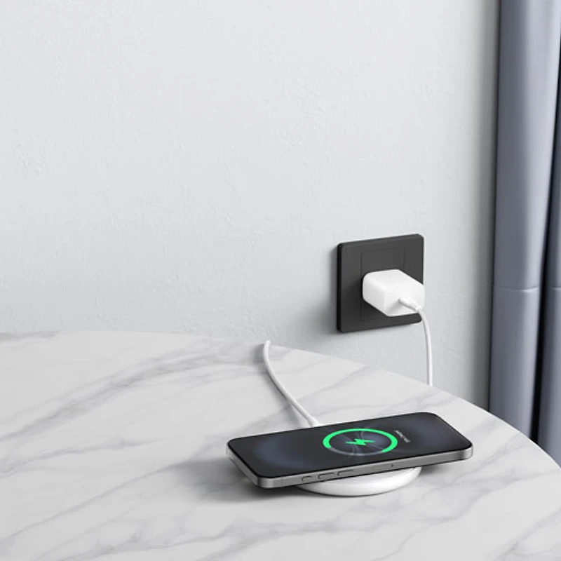 Belkin 15W Qi2 Wireless Charging Pad with MagSafe - White