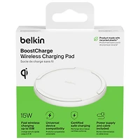Belkin 15W Qi2 Wireless Charging Pad with MagSafe - White