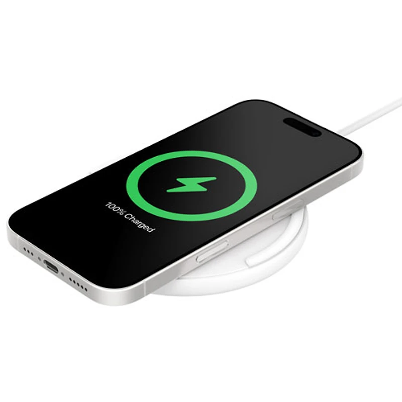Belkin 15W Qi2 Wireless Charging Pad with MagSafe - White