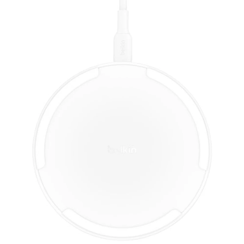 Tapis de chargement sans fil Qi2 de 15 W avec MagSafe de Belkin - Blanc