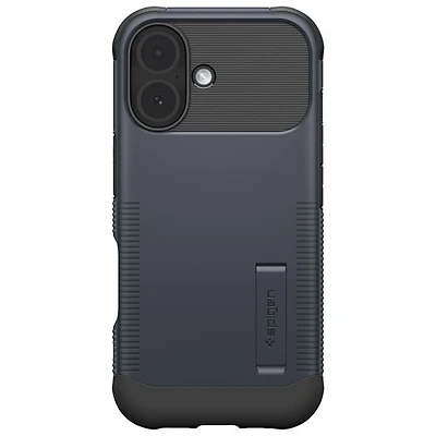 Spigen Slim Armor MagFit Fitted Hard Shell Case with Magnetic Ring for iPhone 17 - Metal Slate