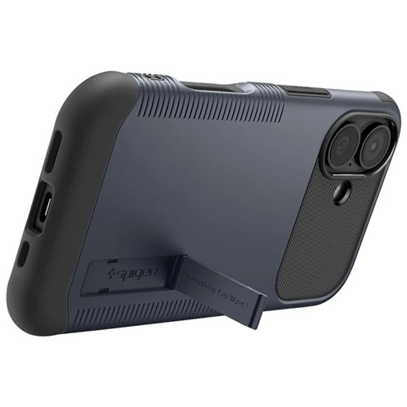Spigen Slim Armor MagFit Fitted Hard Shell Case with Magnetic Ring for iPhone 17 - Metal Slate