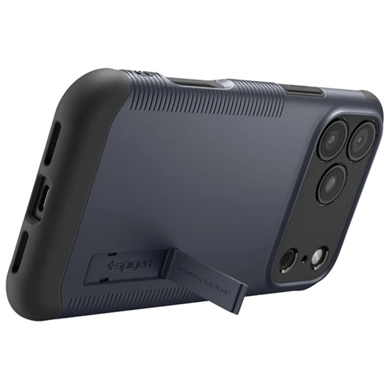 Spigen Slim Armor MagFit Fitted Hard Shell Case with Magnetic Ring for iPhone 17 Pro - Metal Slate