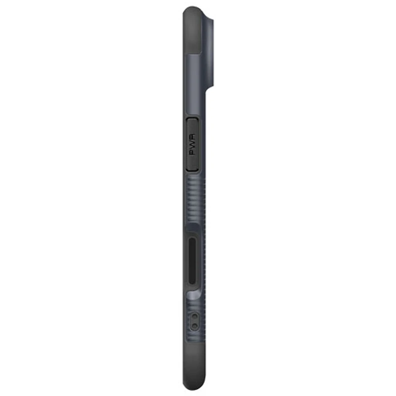Étui rigide ajusté Slim Armor MagFit de Spigen avec anneau magnétique pour iPhone Air - Ardoise métallique