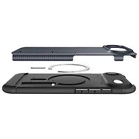 Étui rigide ajusté Slim Armor MagFit de Spigen avec anneau magnétique pour iPhone Air - Ardoise métallique