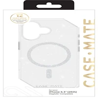 Case-Mate Fitted Hard Shell Case with MagSafe for iPhone 17 - SheerTwinkle/Silver