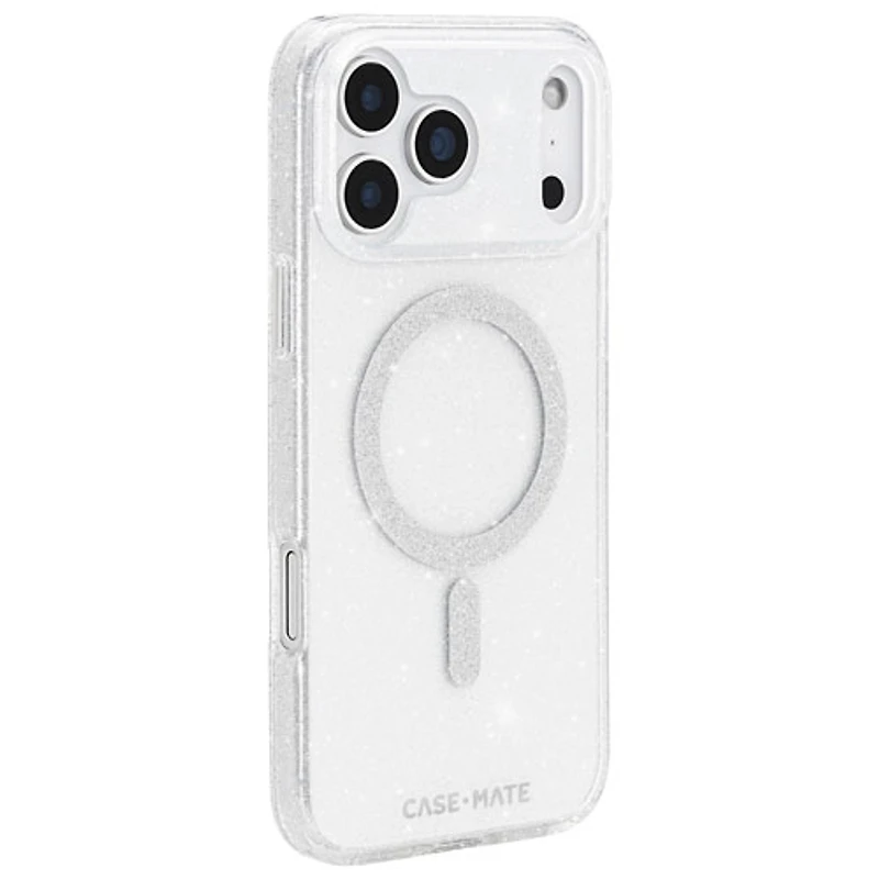 Case-Mate Fitted Hard Shell Case with MagSafe for iPhone 17 Pro Max - SheerTwinkle/Silver