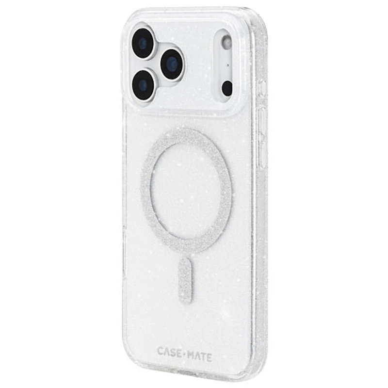 Case-Mate Fitted Hard Shell Case with MagSafe for iPhone 17 Pro Max - SheerTwinkle/Silver