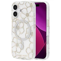 Case-Mate Fitted Hard Shell Case with MagSafe for iPhone 17 - Floral Gems/Gold