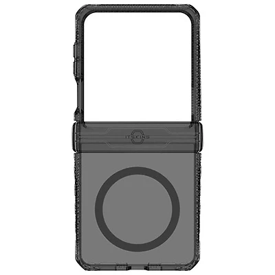 Itskins HYBRID_R Fitted Hard Shell Case for Samsung Galaxy Z Flip7 - Smoke Transparent