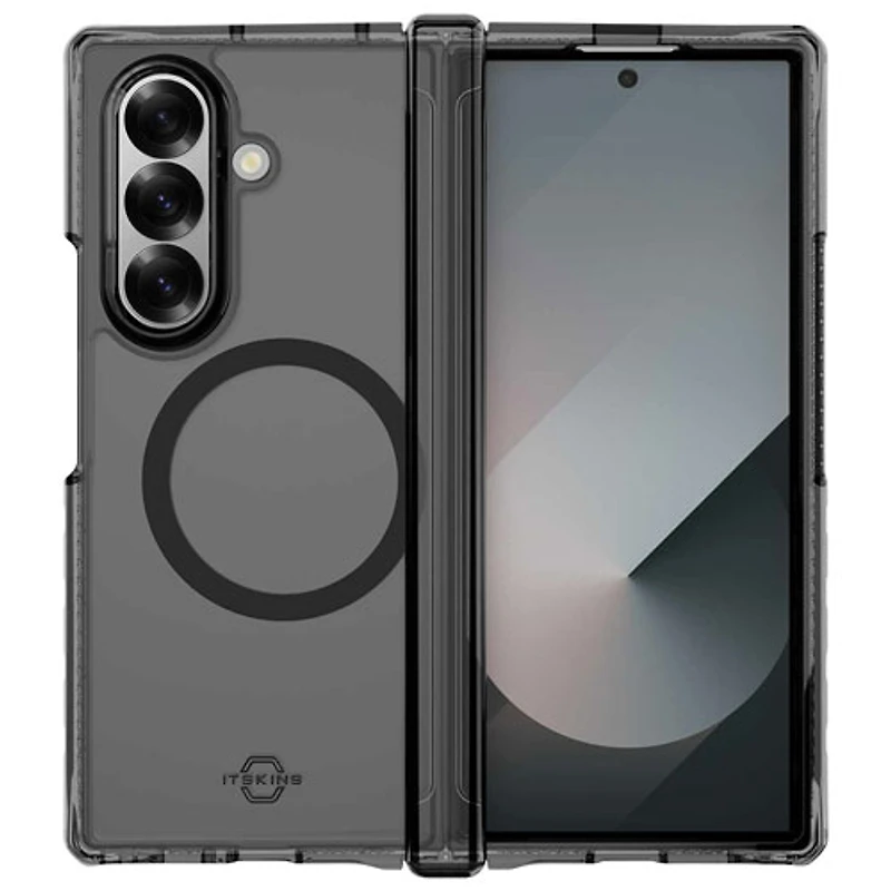 Étui rigide ajusté HYBRID_R d'Itskins pour Galaxy Z Fold7 de Samsung - Transparent fumée