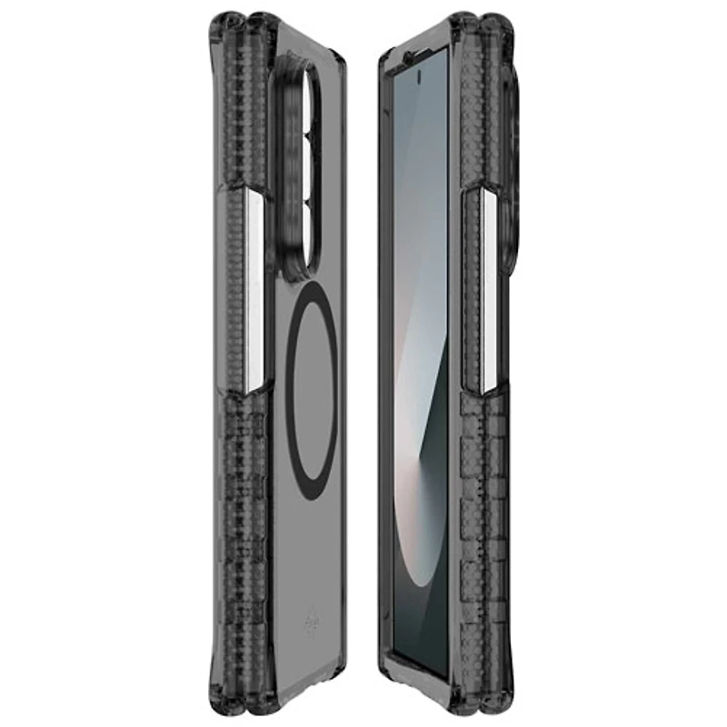 Étui rigide ajusté HYBRID_R d'Itskins pour Galaxy Z Fold7 de Samsung - Transparent fumée