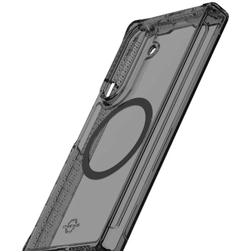 Étui rigide ajusté HYBRID_R d'Itskins pour Galaxy Z Fold7 de Samsung - Transparent fumée