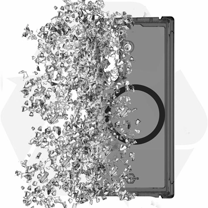 Étui rigide ajusté HYBRID_R d'Itskins pour Galaxy Z Fold7 de Samsung - Transparent fumée