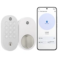 Yale Bluetooth Smart Lock with Keypad & Matter Capability - Snow White