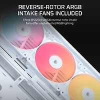 Boîtier d'ordinateur mi-hauteur ATX 4500X ARGB FRAME de Corsair - Blanc