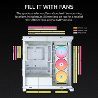 Boîtier d'ordinateur mi-hauteur ATX 4500X ARGB FRAME de Corsair - Blanc