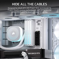 Boîtier d'ordinateur mi-hauteur ATX 4500X ARGB FRAME de Corsair - Blanc
