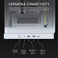 Boîtier d'ordinateur mi-hauteur ATX 4500X ARGB FRAME de Corsair - Blanc