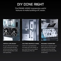 Boîtier d'ordinateur mi-hauteur ATX 4500X ARGB FRAME de Corsair - Blanc