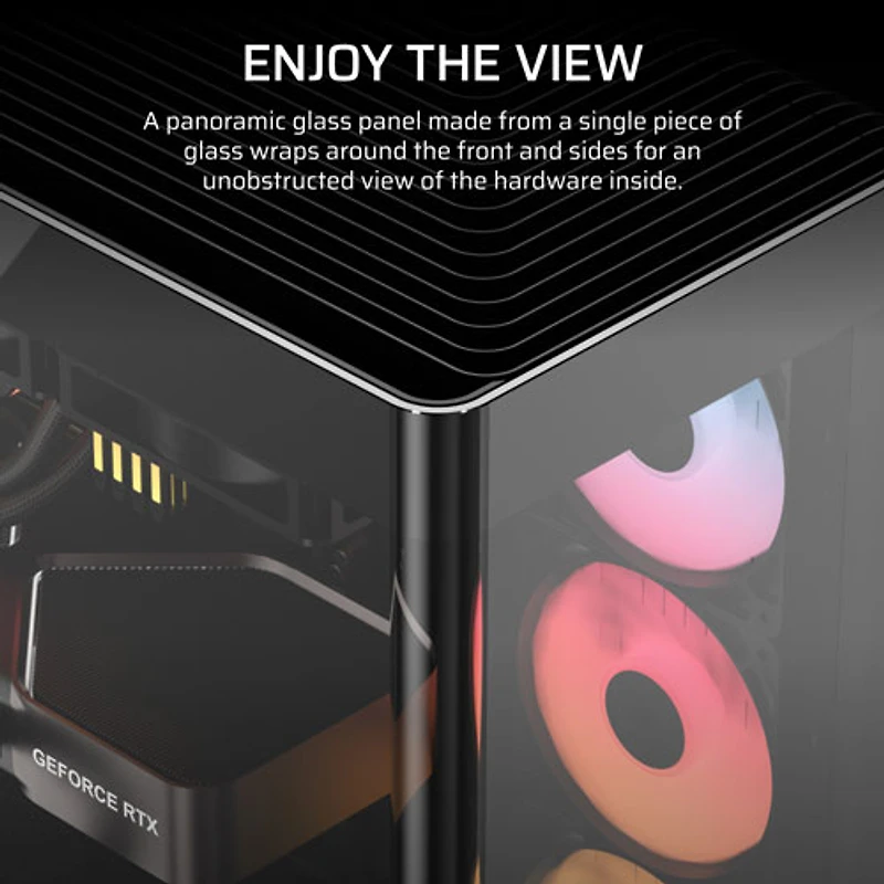 Boîtier d'ordinateur mi-hauteur ATX 4500X ARGB FRAME de Corsair - Noir