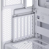 Tour d'ordinateur intermédiaire ATX 3500X RS-R ARGB de Corsair - Blanc