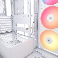 Tour d'ordinateur intermédiaire ATX 3500X RS-R ARGB de Corsair - Blanc